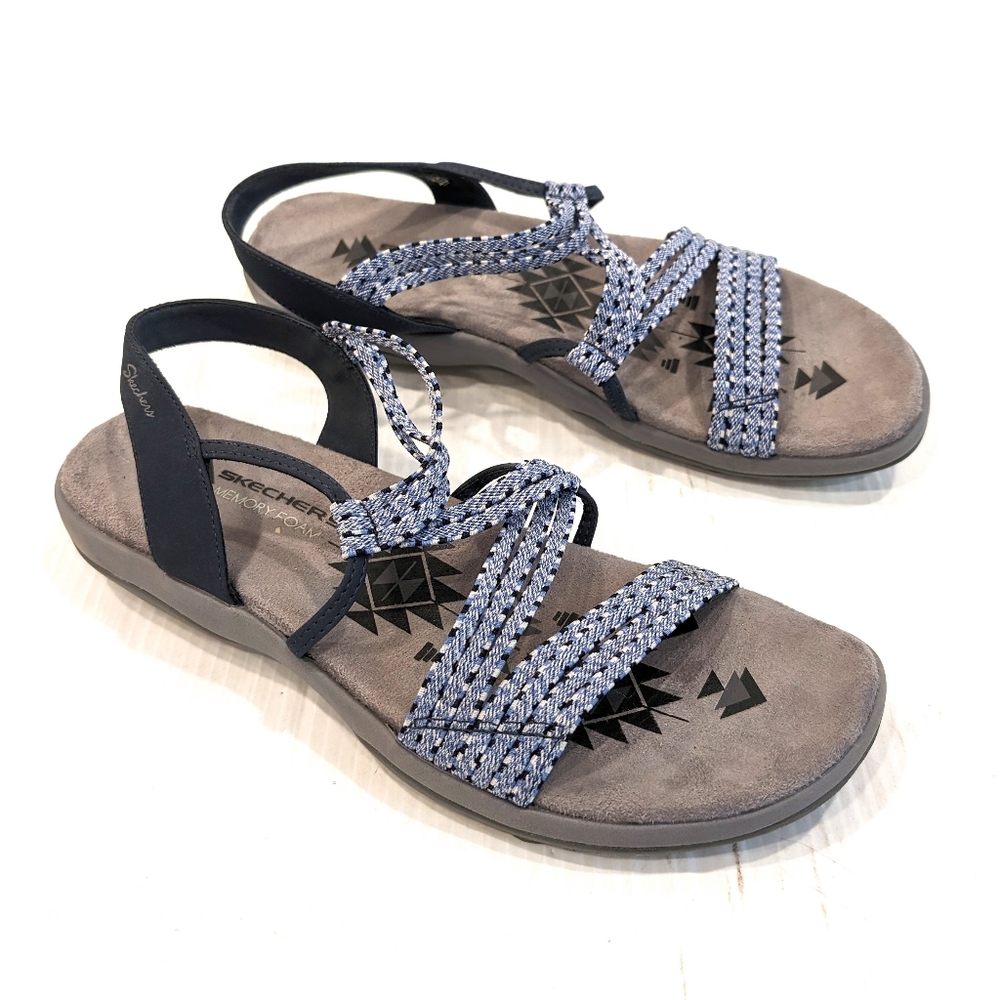 Skechers Memory Foam Strappy Sandals Size 10 - image 1